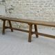 Solid wood farmhouse bench, 2m30