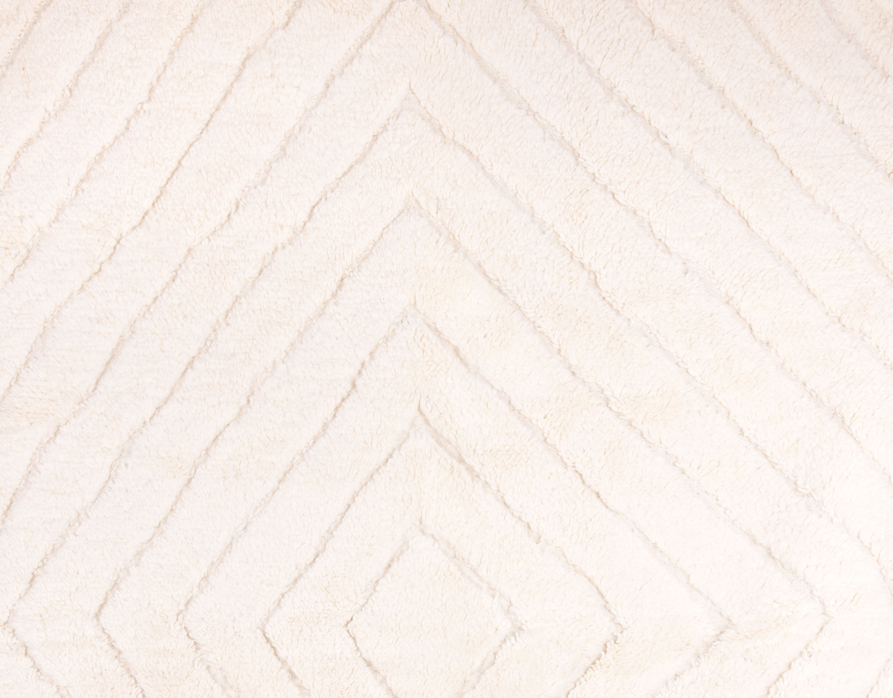 Berber carpet beni urain ecru with relief lines 242 x 156 cm