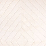 Berber carpet beni urain ecru with relief lines 242 x 156 cm