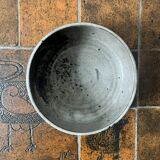 Large bowl in Loir stoneware, enamelled and signed by Chantal and Thierry Robert, 1960/1970