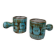 Pair of ceramic cups signed A. Maunier, Vallauris