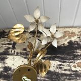 OLIVE BRASS FLOWER WALL LAMP