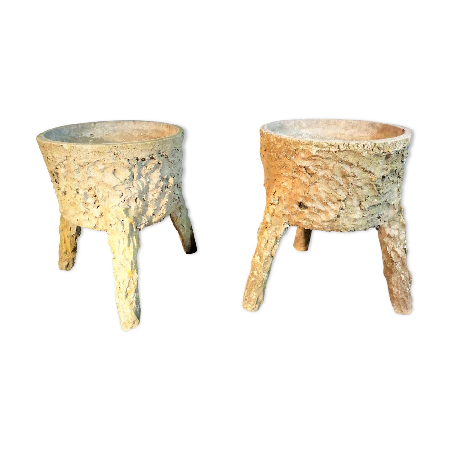 Pair of planters "Rocaille" 1950s