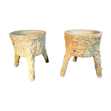 Pair of planters "Rocaille" 1950s