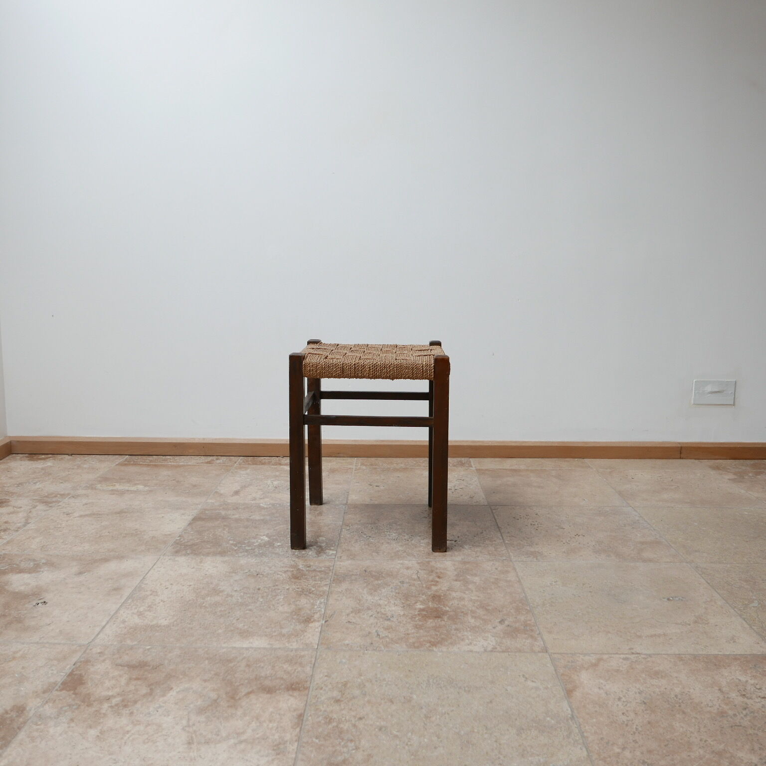 Mid-century german cord stool