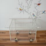 The swamp invisible Plexiglas side table