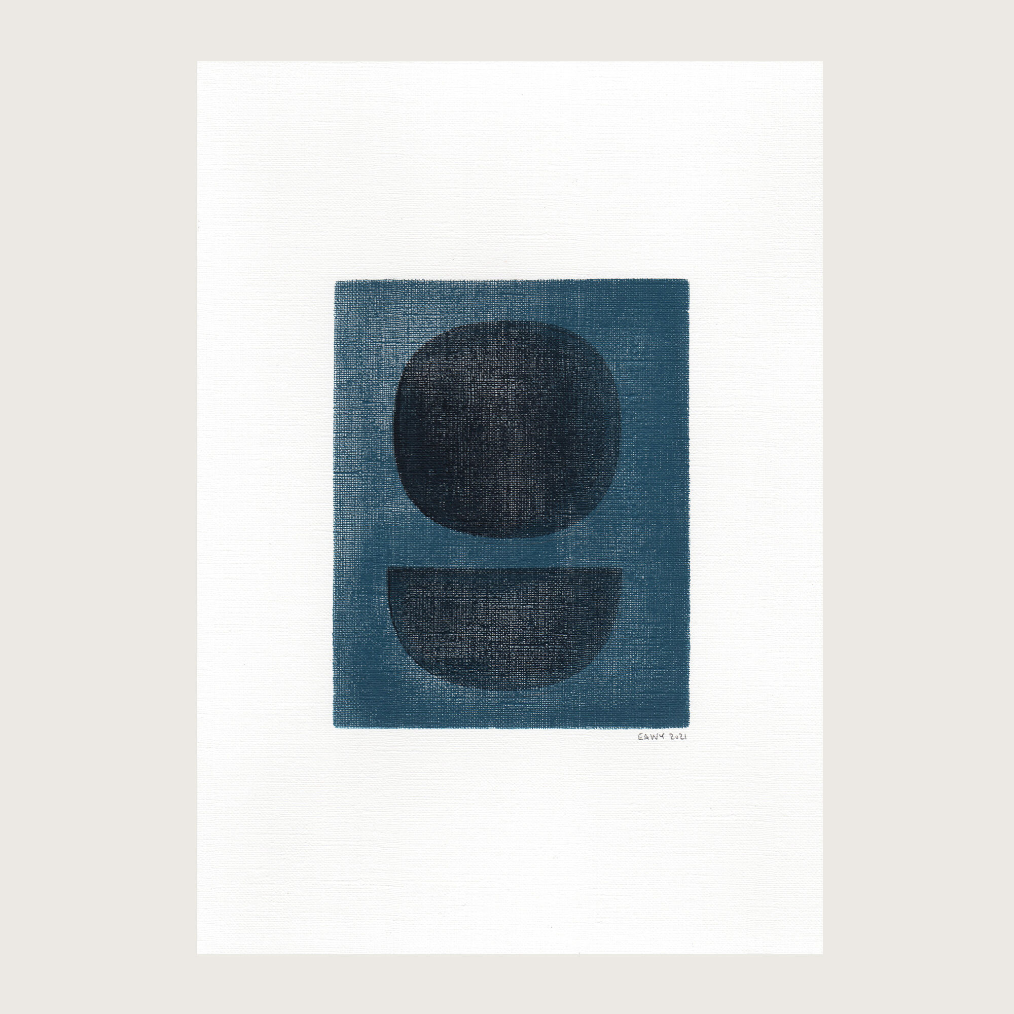 Set of 2 Paintings M398 Signed Eawy