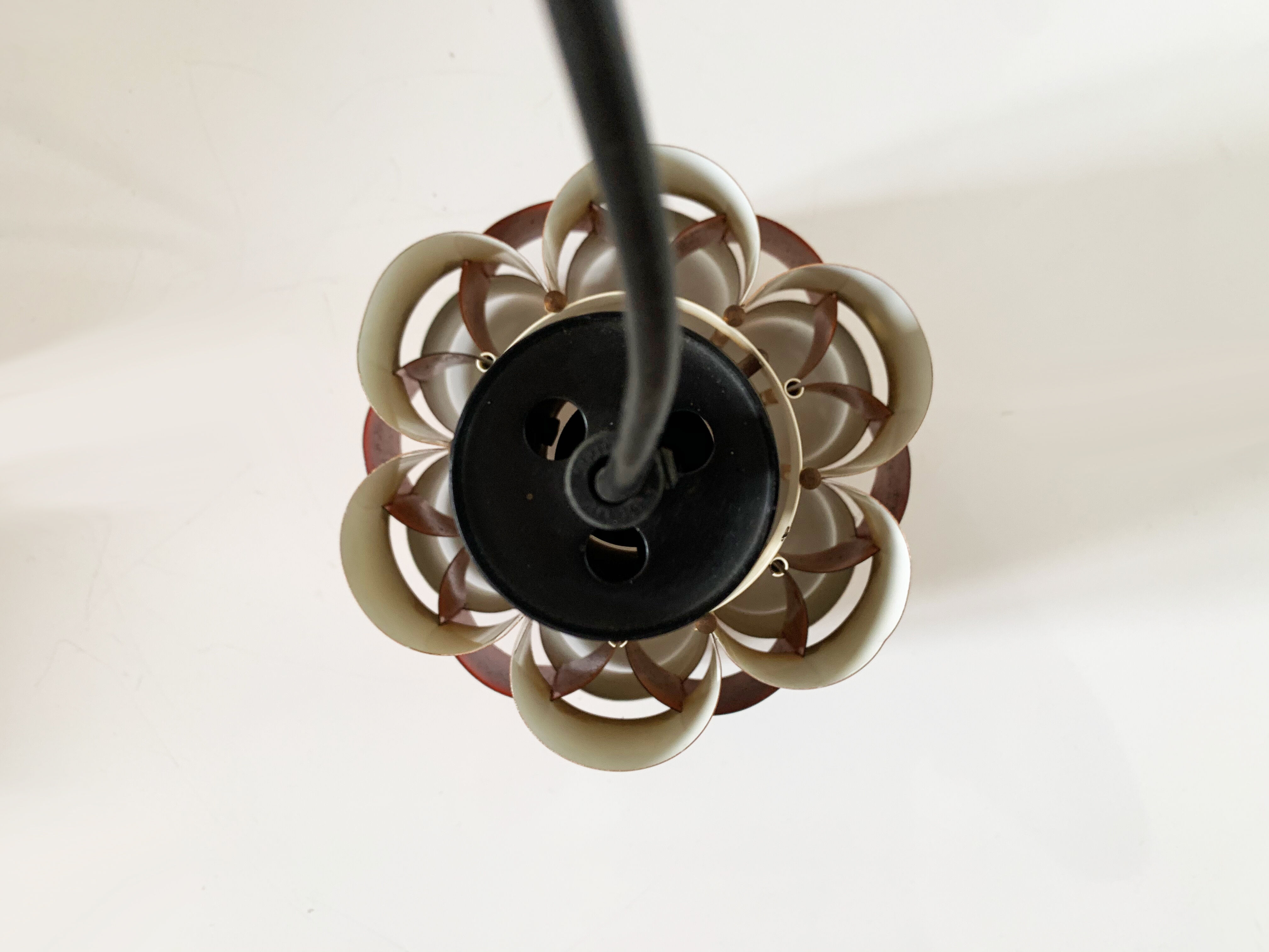 Werner Schou Pendant Lamp Made Of Copper And Black Lacquered Metal - Scandinavian Mid-century - Vint