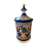 Pharmacy pot signed Florentine ceramic porcelain Italy