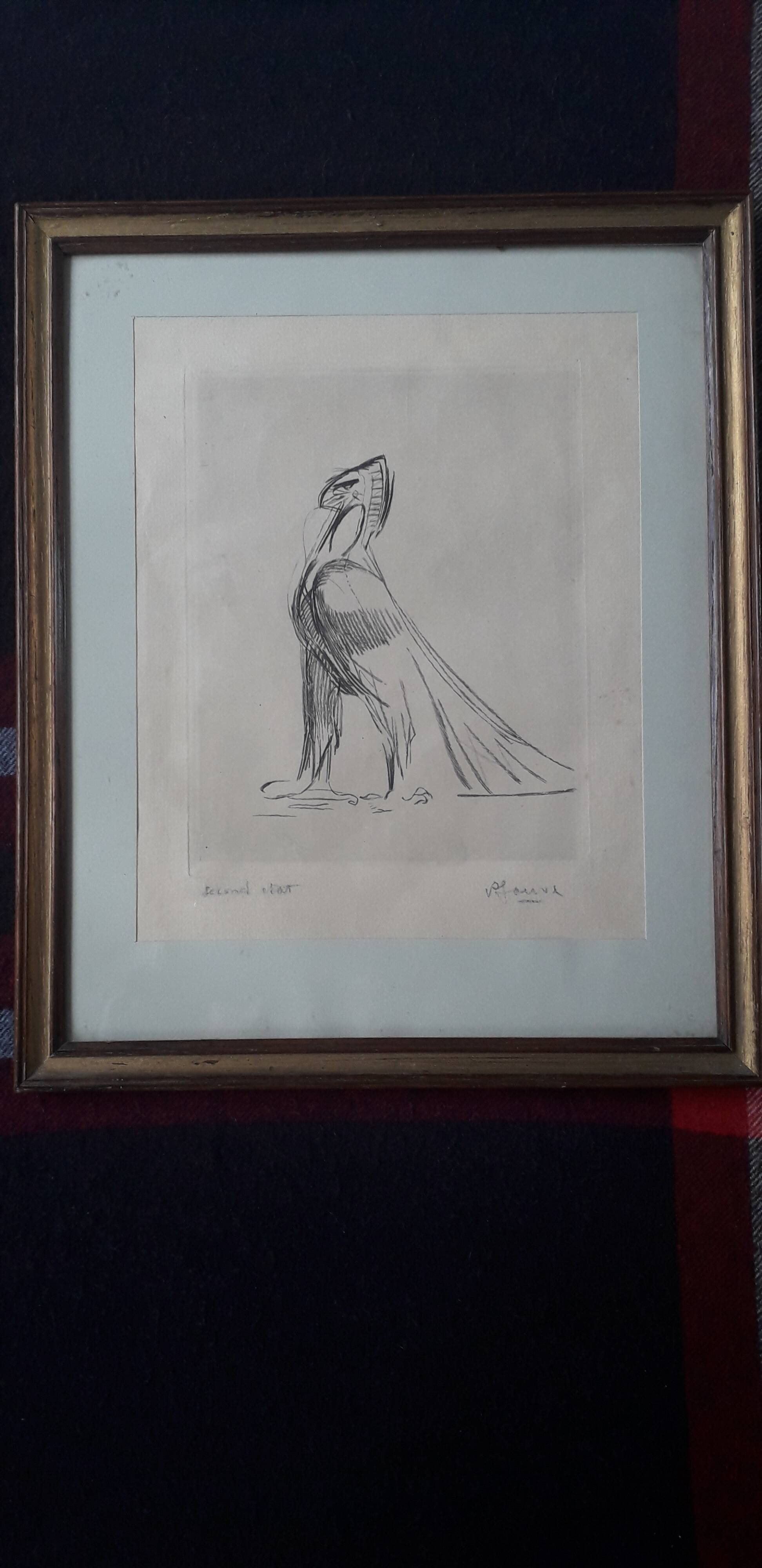 Old animal painting by Paul Jouve