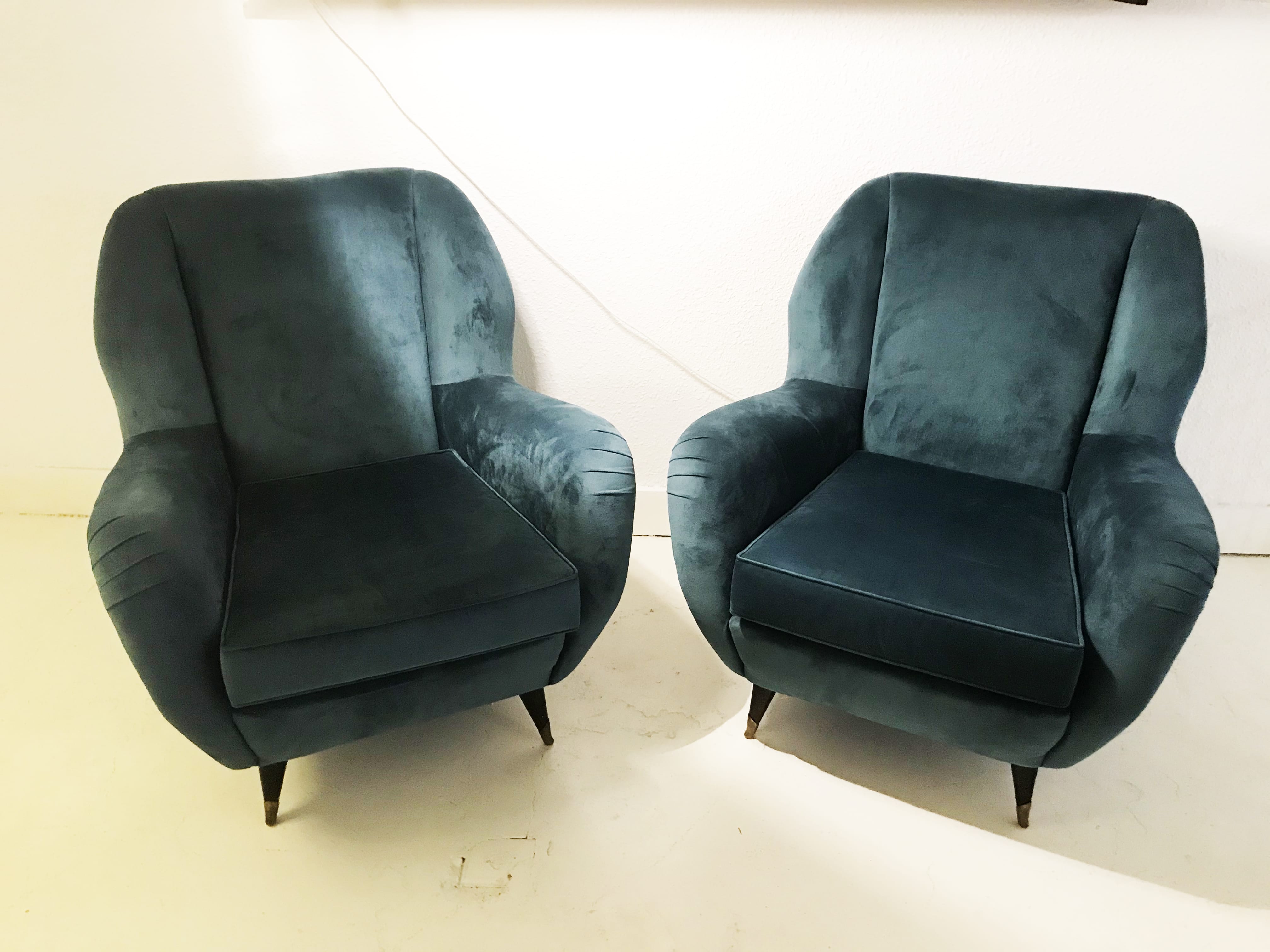 Pair of chairs Italian circa 50