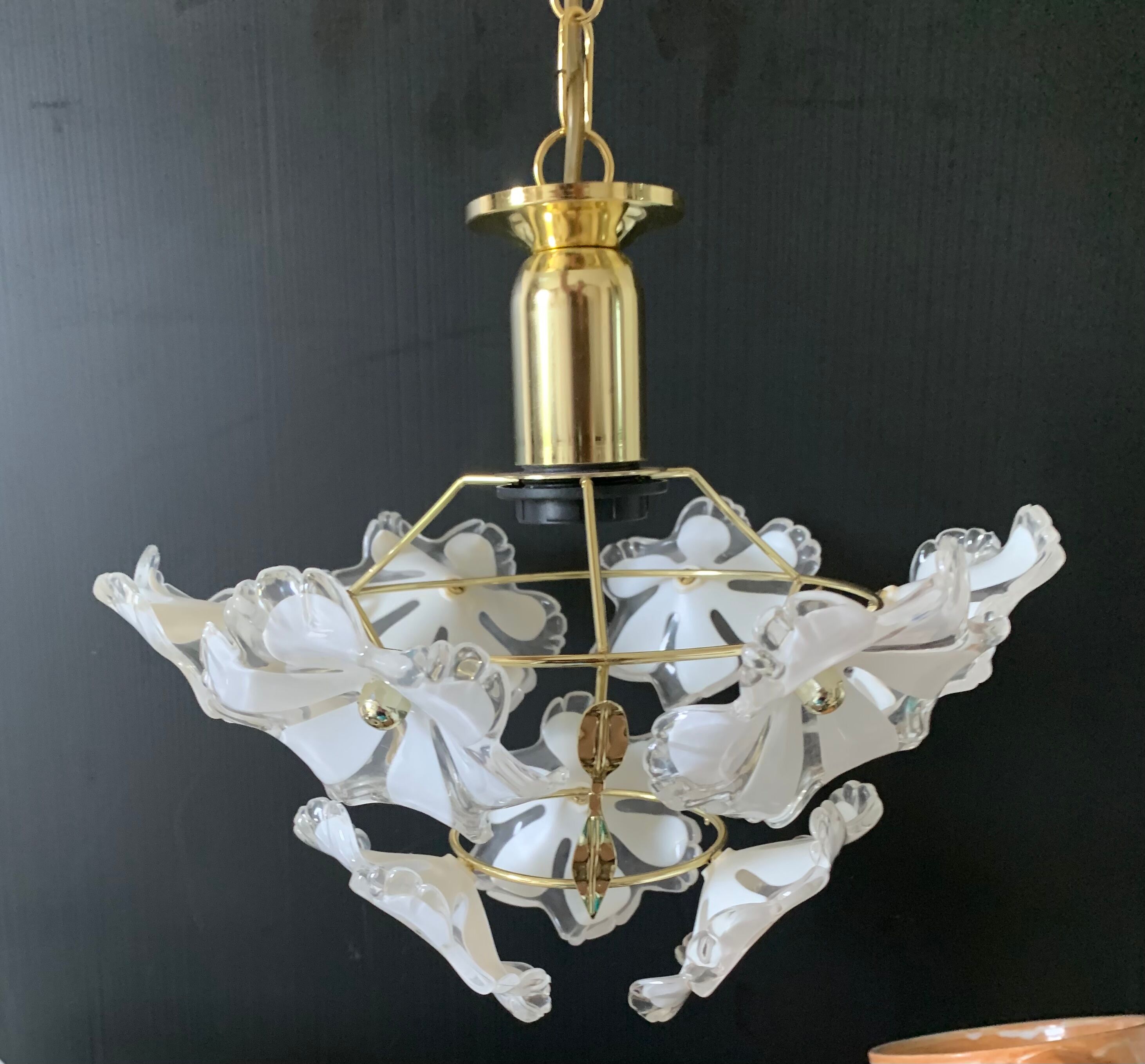 White flower chandelier