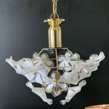 Lustre fleurs blanches