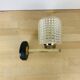 50s brass wall light, chiseled