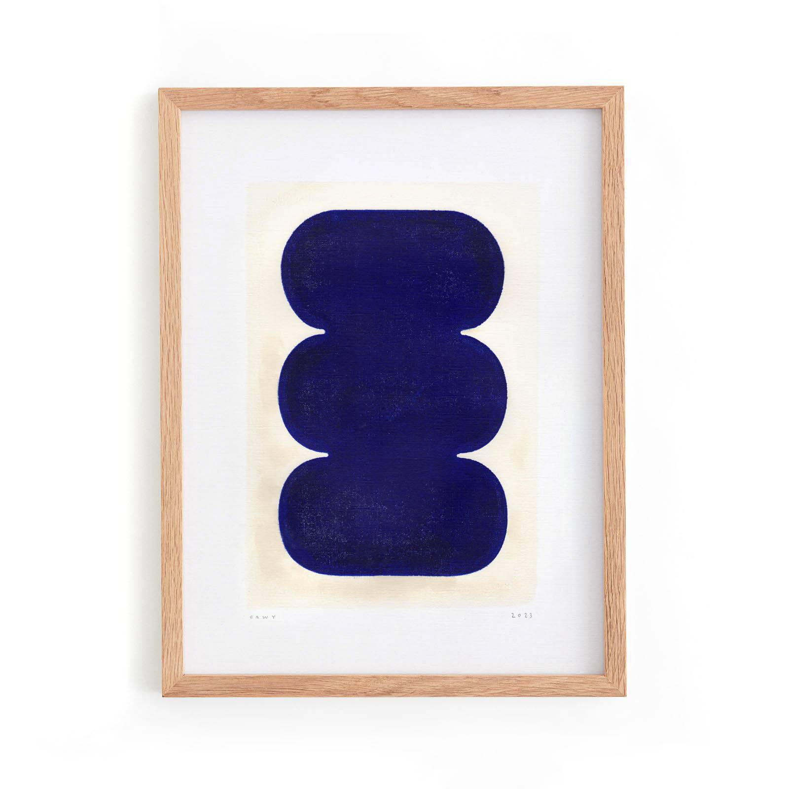 Twist - contemporary painting on paper signed Eawy