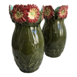 Pair of slip vases 1900