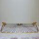 Gold aluminum and and pvc ropes wall coat rack