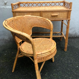 Rattan desk