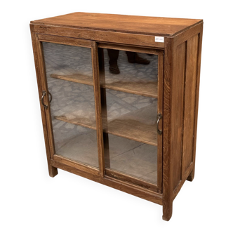 glass-fronted buffet in Burmese teak