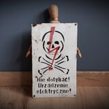 Enamelled plate skull Poland 7