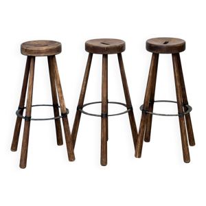 Série de 3 tabourets