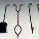 Fire Necessary Golf Model in Black Lacquered Metal and Chrome Golf Clubs