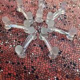 Set of 7 Baccarat Houdon crystal knife holders