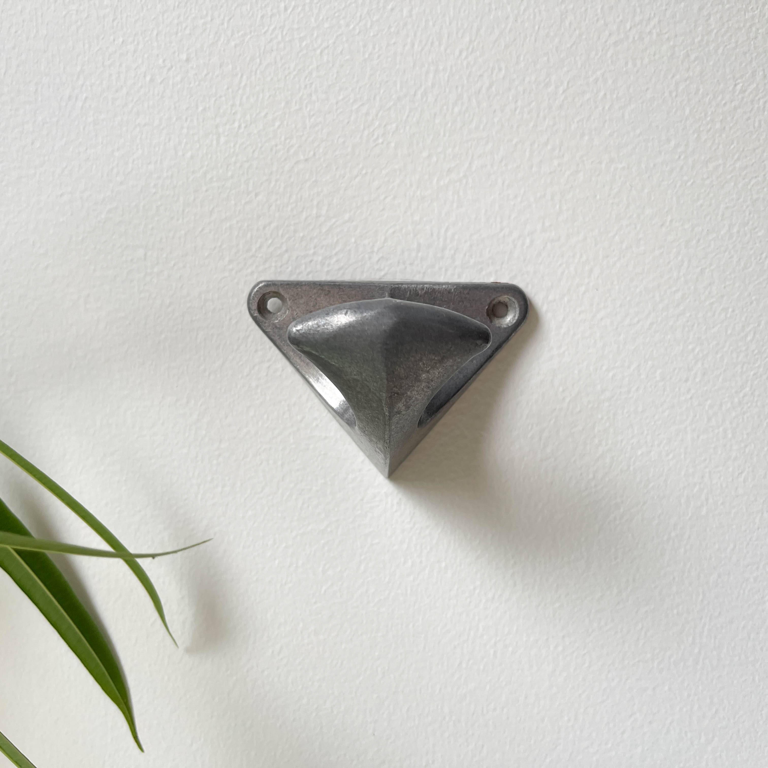 Vintage cast aluminum wall hooks