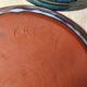 Glaze-glazed terracotta cheese dome signed kreuz