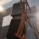 Ensemble de 4 chaises vintage en palissandre des années 60