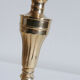 Pair of vintage brass chandeliers art deco style to pose on a console