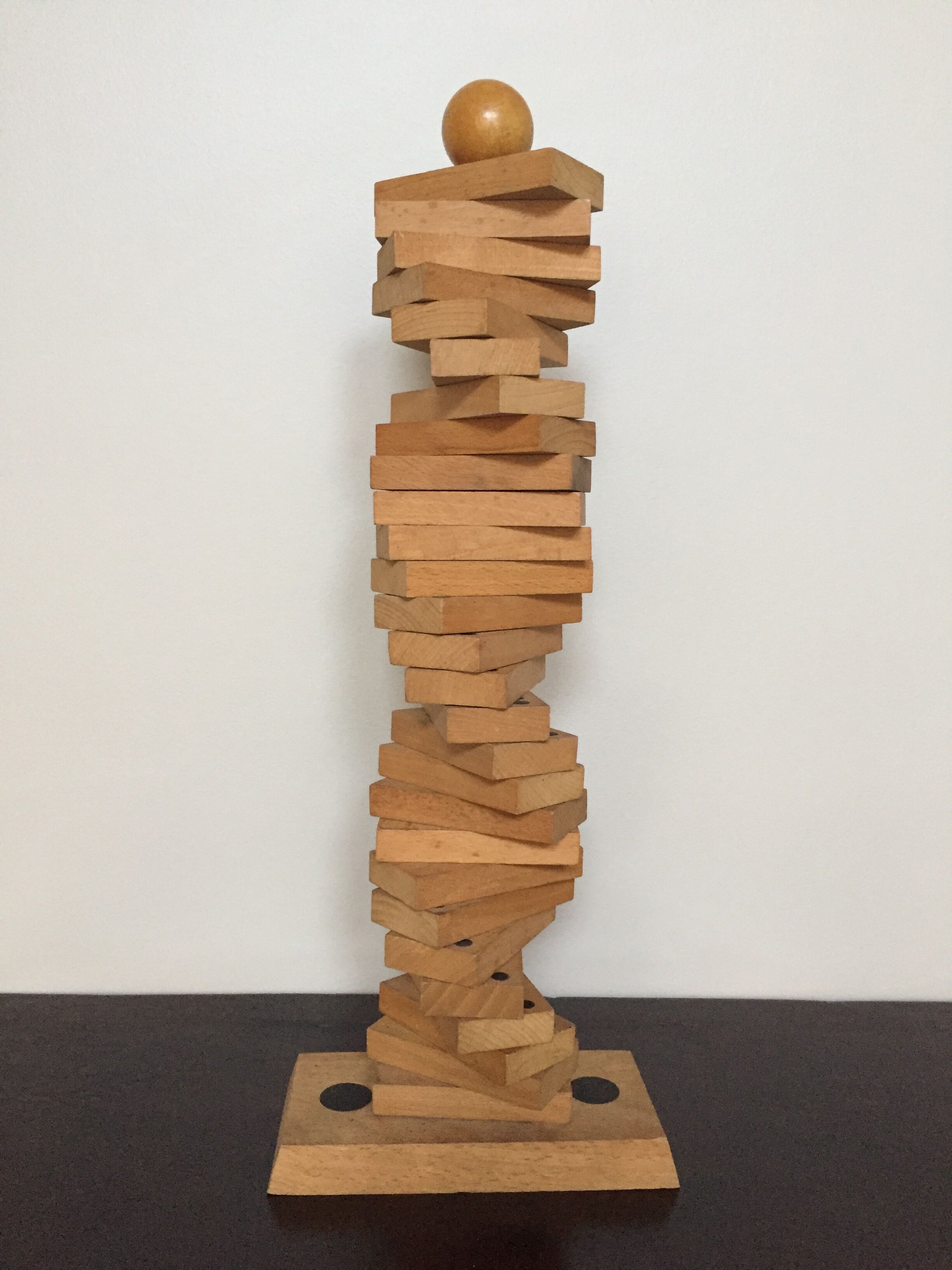 Jeu de dominos ancien en bois et vertical