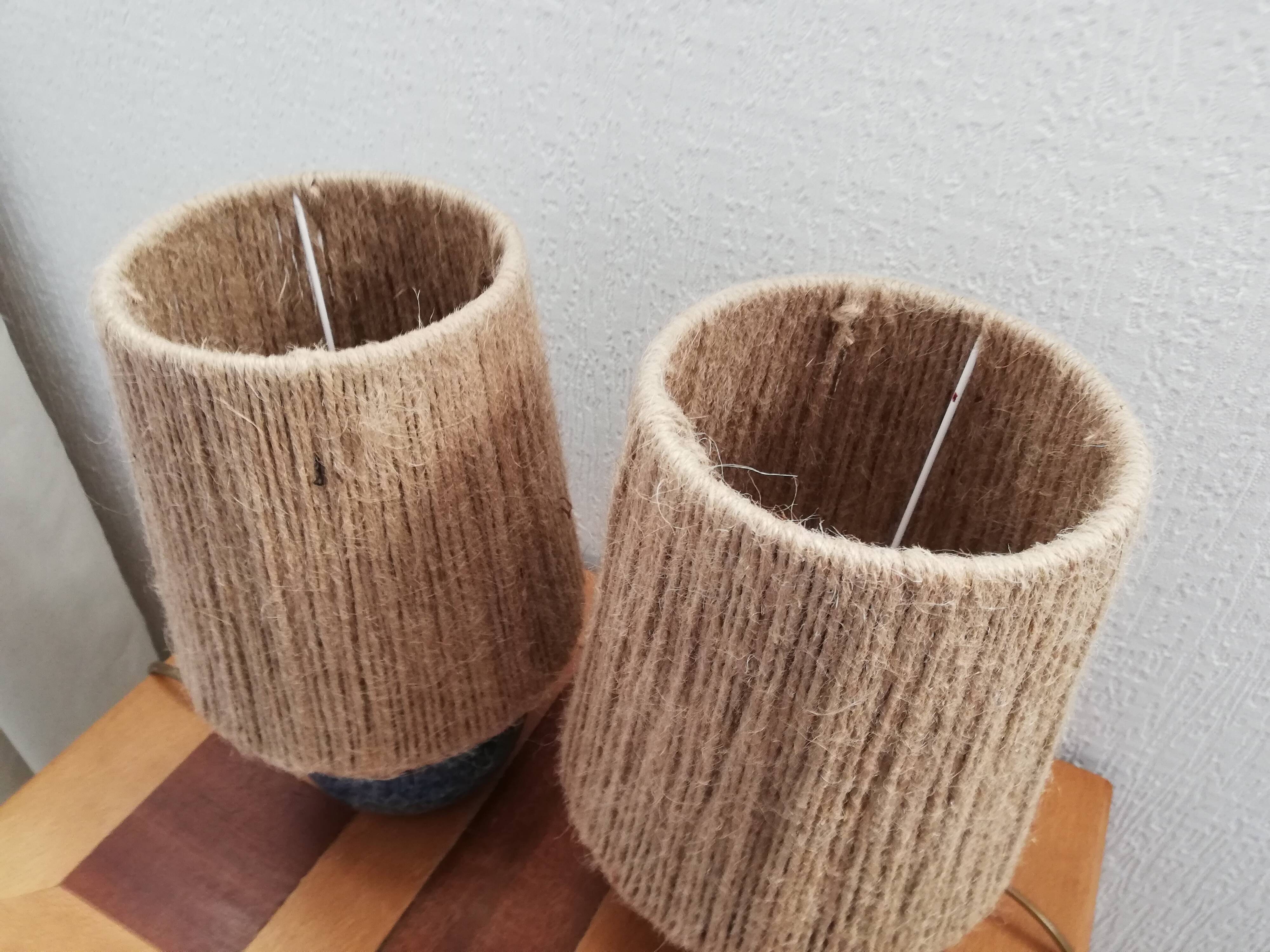 Pair of vintage ceramic lamp