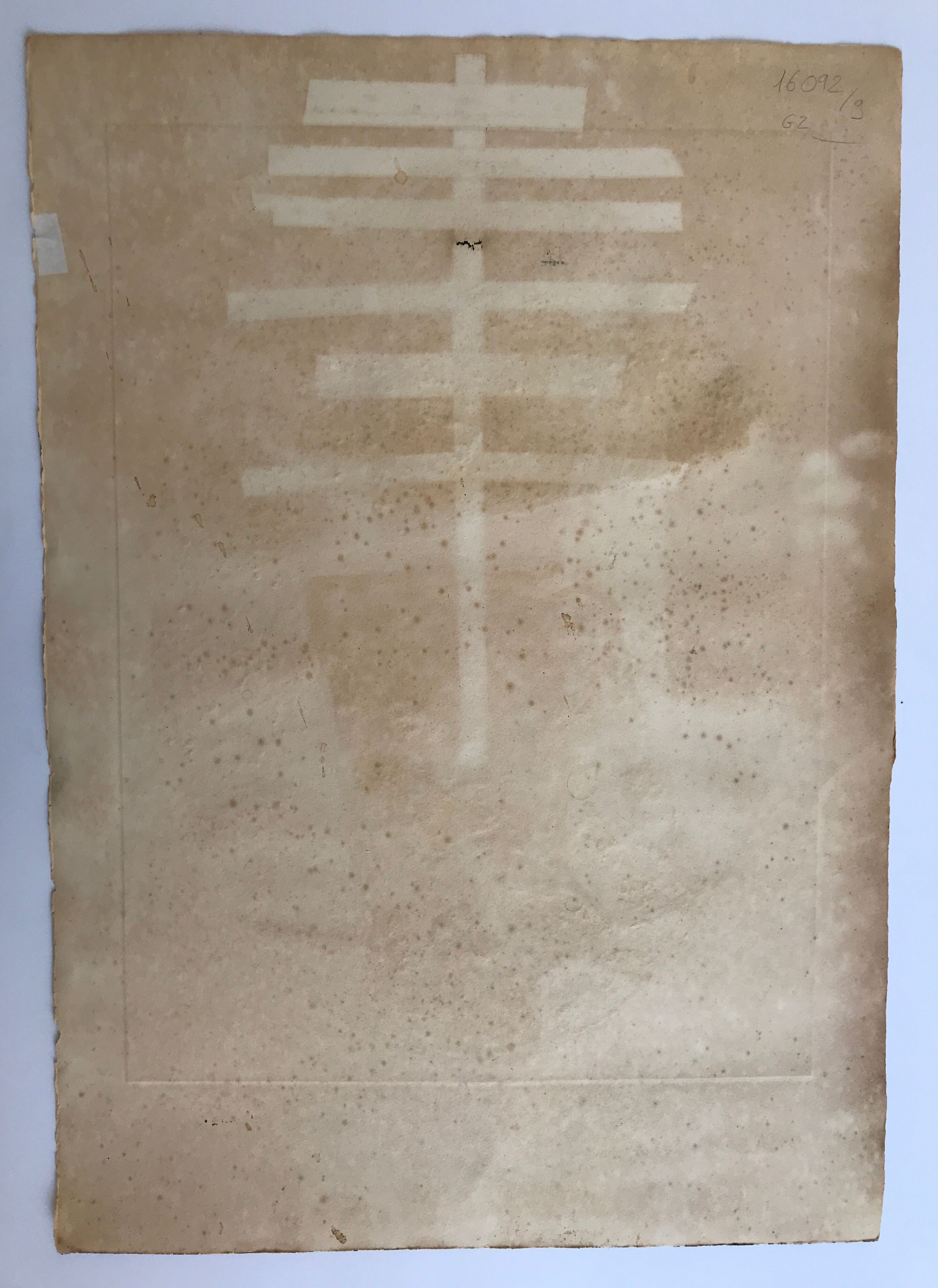 Carborundum engraving signed by Max Papart, Composition, 1980