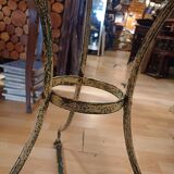 Large bistro pedestal table, 70 cm in diameter, circa 1900.