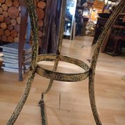Large bistro pedestal table, 70 cm in diameter, circa 1900.
