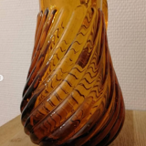 Amber glass pitcher