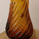 Amber glass pitcher
