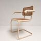 Set of 4 webbing Italian design chairs, 1980s