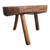 Vintage tripod stool low