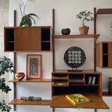 Set "Royal System" 4 teak columns by Poul Cadovius 1970