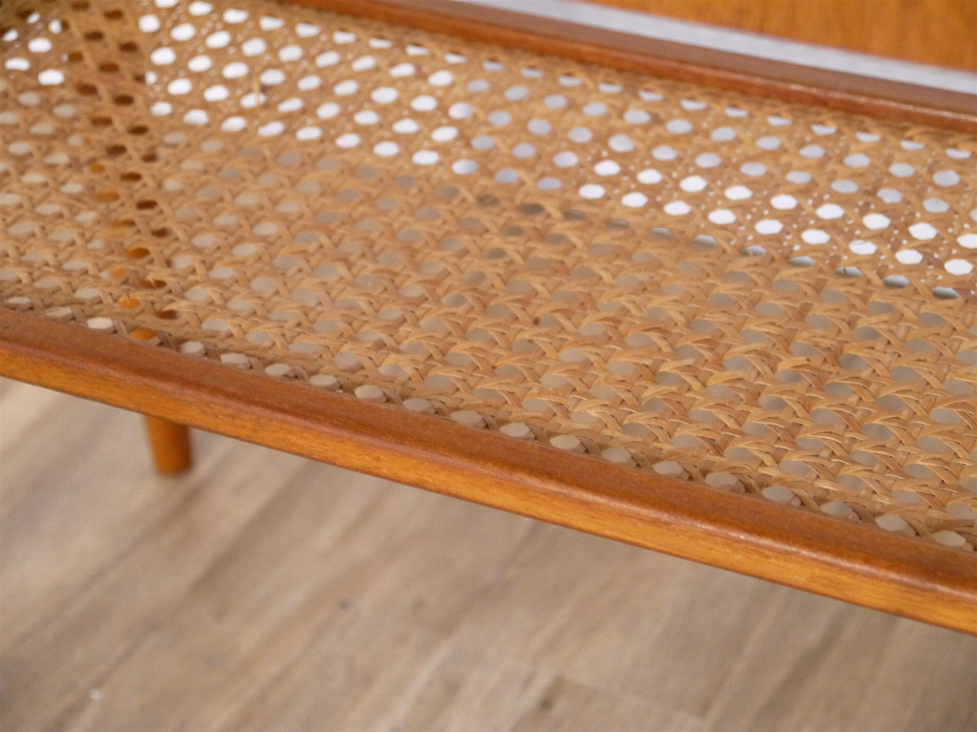 Scandinavian vintage bedside table in teak 1960