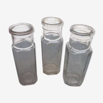 Set of glass bottles - 50s