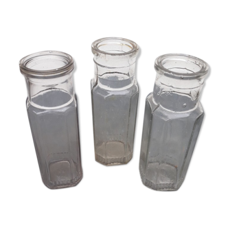 Set of glass bottles - 50s