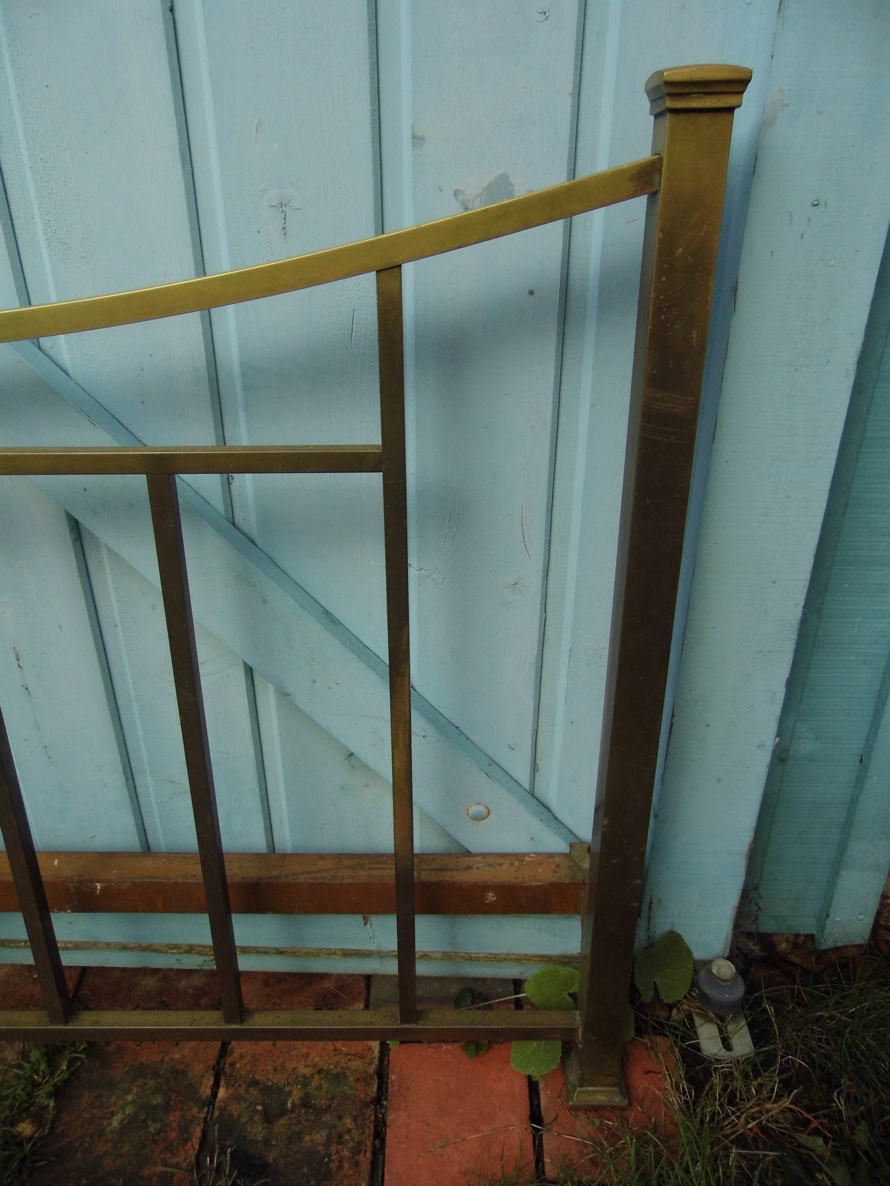 20/30s Art Deco copper headboard