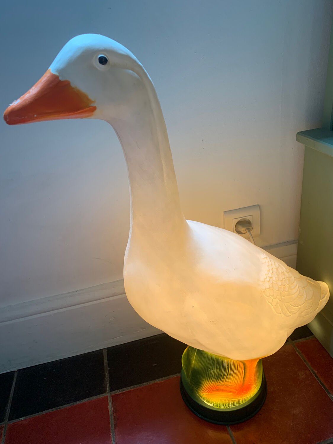 Vintage goose lamp for children design 1980