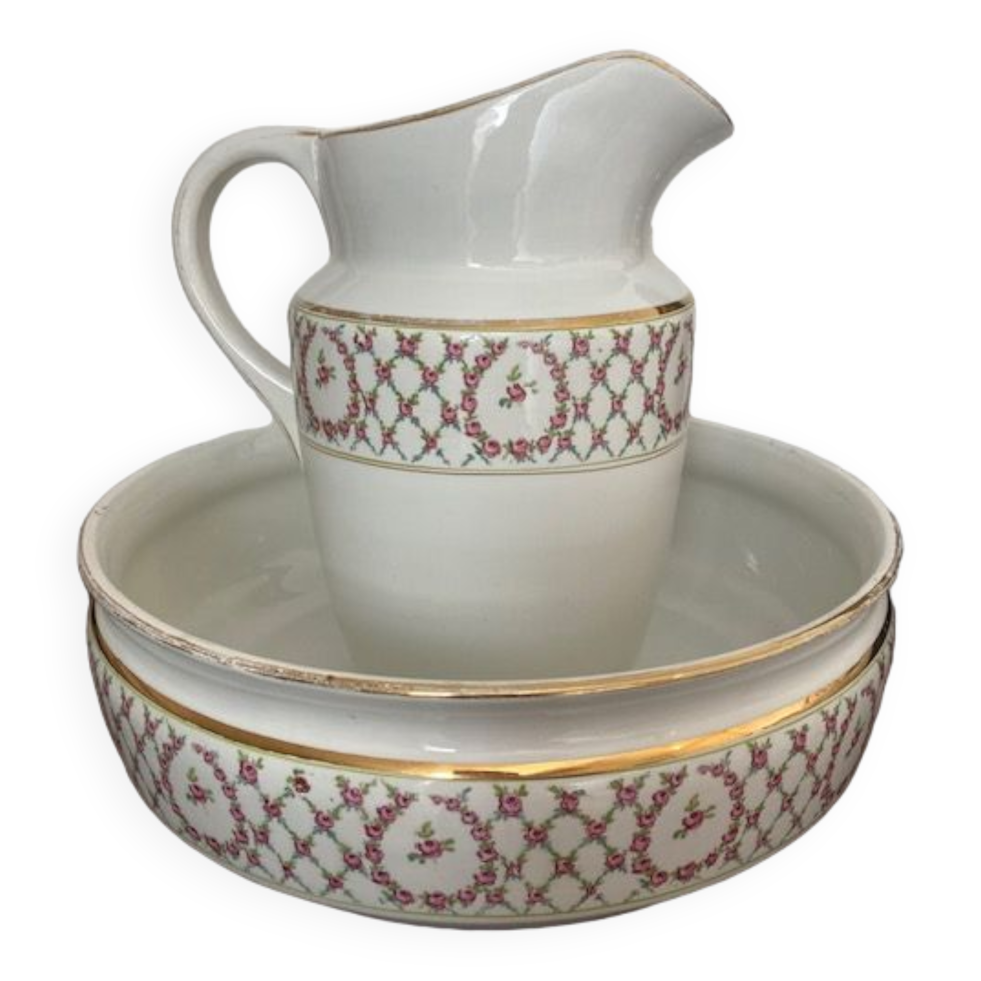 Toilet set broc and bowl