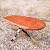 Coffee table top in green ebéne wood