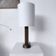 1940s Art Deco oak desk lamp