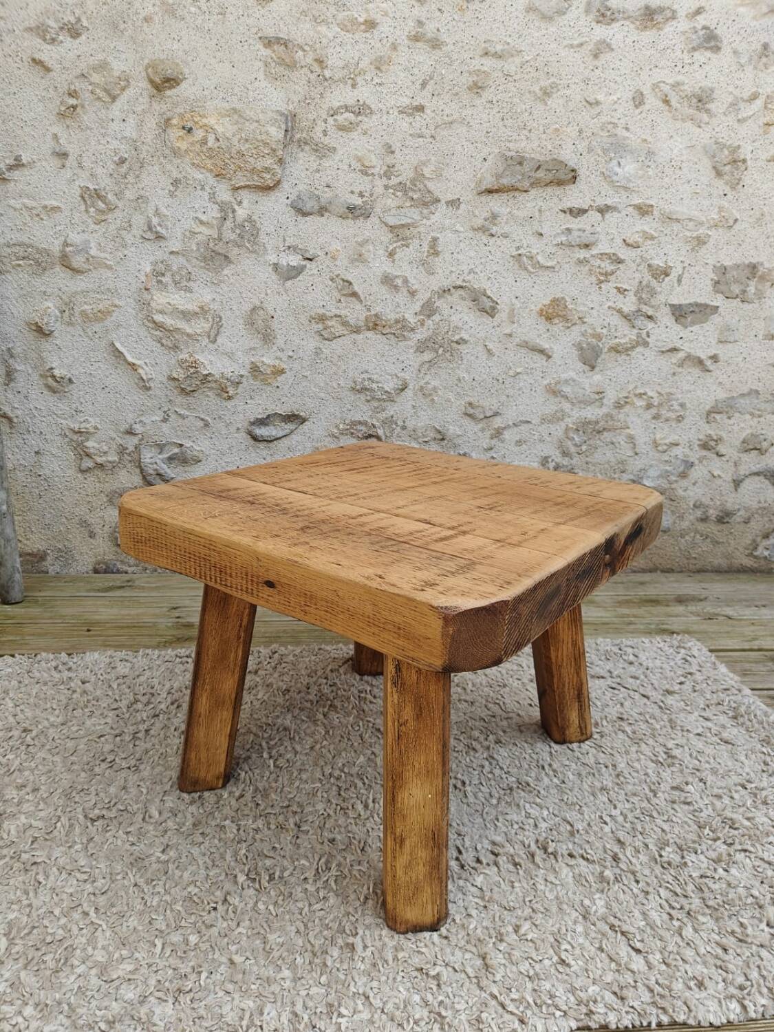 Solid oak coffee table